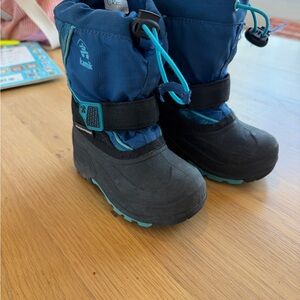 Kamik Navy and Black Snow Boots